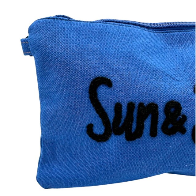 ONU 2307 | Borsa a Mano da Donna con Logo Sun & Beach Blu