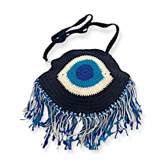 ΗΕ 148 | Γυναικεία Τσάντα Ώμου με Μάτι Μπλε