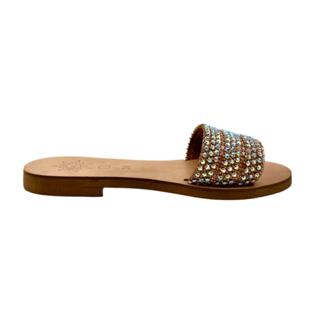 MADEIRA Natural / Lt. Peach - Handmade Eco Leather Sandals | 21330