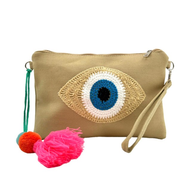 UN 2306 | Women's Small Handbag with Eyelet Beige