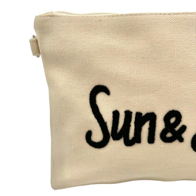 ONU 2307 | Borsa a Mano da Donna con Logo Sun & Beach Ecru