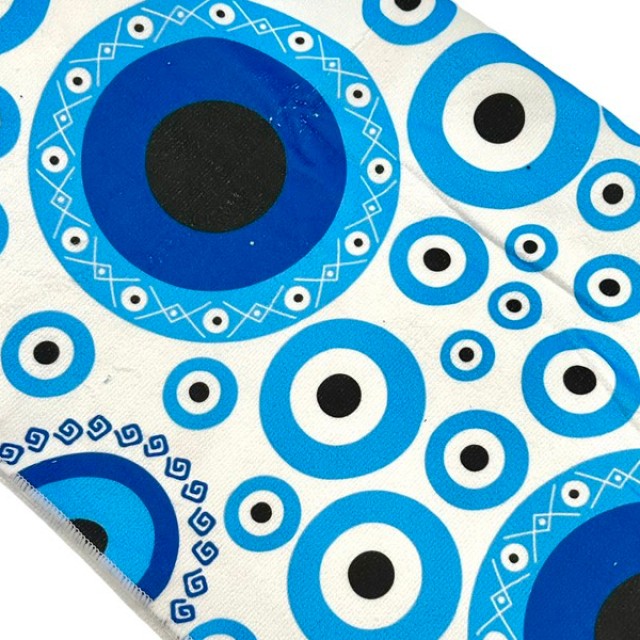 ΗΕ 1905-1 | Πετσέτα Θαλάσσης με Σχέδιο Μάτι Γαλάζια
