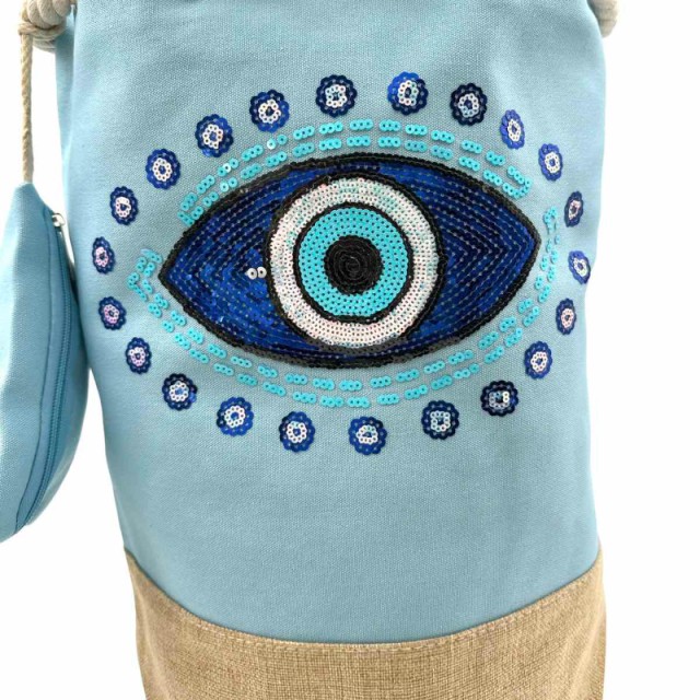 UN 0151 | Women's Bag Beach Backpack with Eyelet Blue