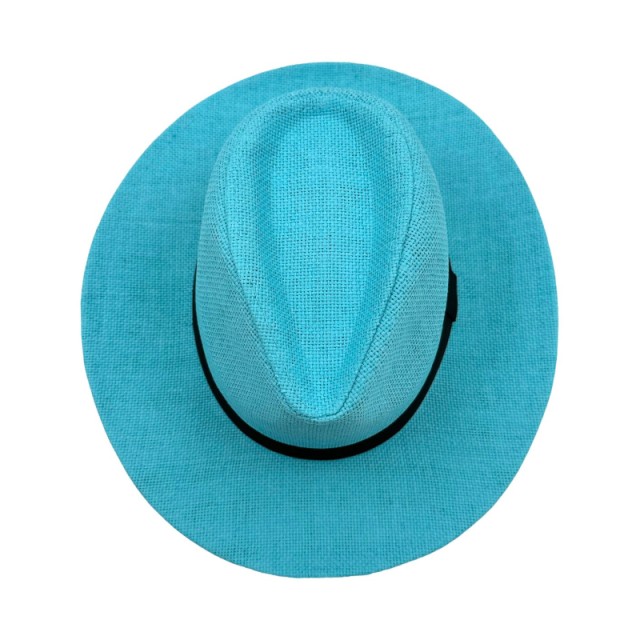 ΗΕ 196 | Γυναικείο Ψάθινο Καπέλο Τυρκουάζ