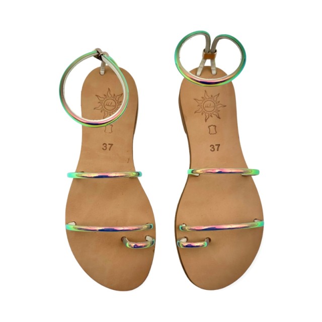 TORINO Natural / Caramel Gold - Handmade Eco Leather Sandals | 21328