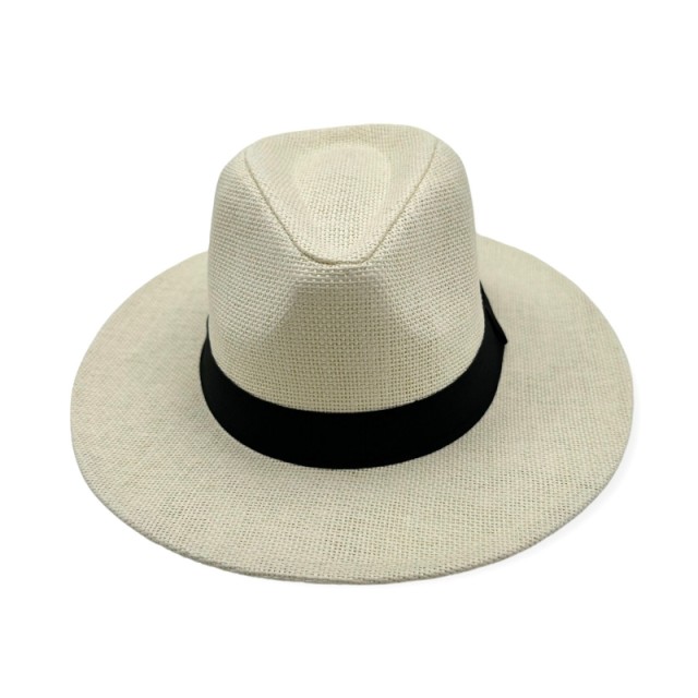 ΗΕ 196 | Γυναικείο Ψάθινο Καπέλο Εκρού