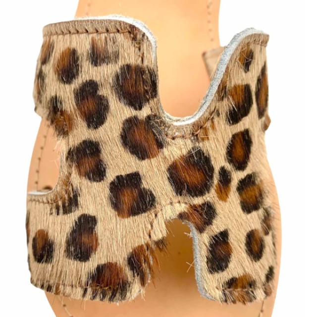 PATMOS Leopard - Sandali fatti a mano in pelle ecologica